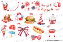 Load image into Gallery viewer, 4th of July Clipart