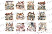 Load image into Gallery viewer, Tea Shop Watercolor Clipart Set