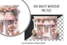 Load image into Gallery viewer, Tea Shop Watercolor Clipart Set