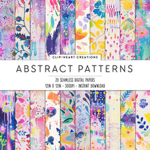 Load image into Gallery viewer, Abstract Wildflower Seamless Digital Papers