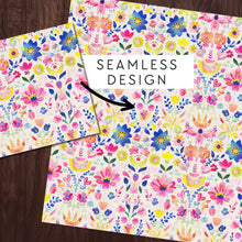 Load image into Gallery viewer, Abstract Wildflower Seamless Digital Papers