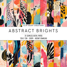 Load image into Gallery viewer, Abtract Florals Seamless Digital Papers