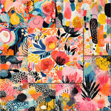 Load image into Gallery viewer, Abtract Florals Seamless Digital Papers