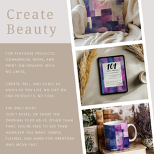 Load image into Gallery viewer, Abstract Purple Seamless Digital Papers