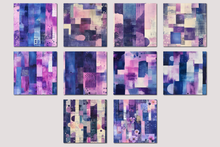 Load image into Gallery viewer, Abstract Purple Seamless Digital Papers