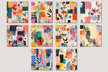 Load image into Gallery viewer, Abstract Scrapbook Seamless Digital Papers