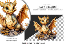 Load image into Gallery viewer, Baby Dragon Clipart Collection