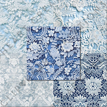 Load image into Gallery viewer, Blue Lace Seamless Digital Papers