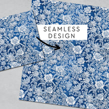 Load image into Gallery viewer, Blue Lace Seamless Digital Papers