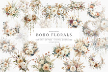 Load image into Gallery viewer, Boho Bridal Florals Clipart
