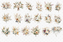Load image into Gallery viewer, Boho Bridal Florals Clipart
