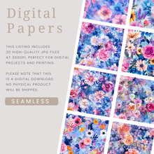 Load image into Gallery viewer, Botanic Blooms Seamless Digital Papers