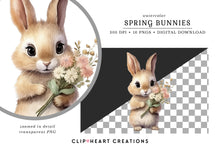 Load image into Gallery viewer, Spring Bunnies Clipart Collection