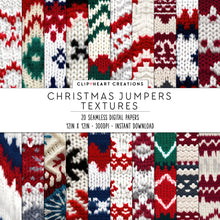 Load image into Gallery viewer, Christmas Jumper Textures Seamless Digital Papers