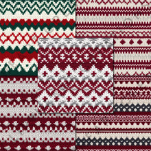 Load image into Gallery viewer, Christmas Jumper Textures Seamless Digital Papers