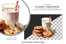 Load image into Gallery viewer, Watercolor Classic Christmas Clip Art