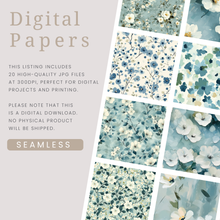 Load image into Gallery viewer, Cornflower Blue Seamless Digital Papers