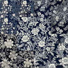 Load image into Gallery viewer, Navy Lace Seamless Digital Papers