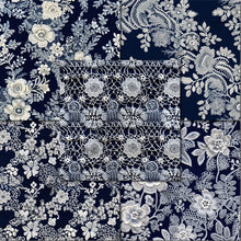 Load image into Gallery viewer, Navy Lace Seamless Digital Papers