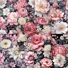 Load image into Gallery viewer, Romantic Floral Ephemera Seamless Digital Papers