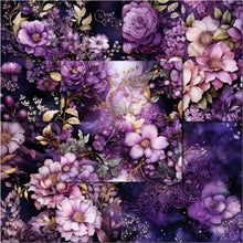 Load image into Gallery viewer, Purple Ephemera Seamless Digital Papers