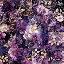 Load image into Gallery viewer, Purple Ephemera Seamless Digital Papers
