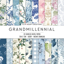 Load image into Gallery viewer, Grandmillennial Seamless Digital Papers