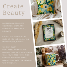 Load image into Gallery viewer, Green Florals Digital Papers