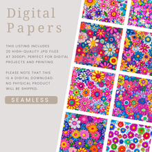 Load image into Gallery viewer, Happy Blooms Digital Papers