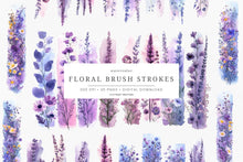 Load image into Gallery viewer, Purple Floral Brush Strokes