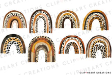 Load image into Gallery viewer, Watercolor Leopard Print Rainbows