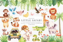 Load image into Gallery viewer, Little Safari Animals Clipart