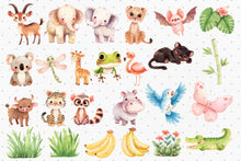 Load image into Gallery viewer, Little Safari Animals Clipart