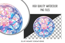 Load image into Gallery viewer, Mandalas Watercolor Clipart Set