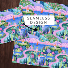 Load image into Gallery viewer, Abstract Golf Scenes Seamless Digital Papers