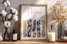 Load image into Gallery viewer, Navy Floral Brush Strokes