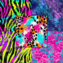 Load image into Gallery viewer, Neon Animal Print Seamless Digital Papers