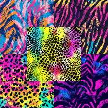 Load image into Gallery viewer, Neon Animal Print Seamless Digital Papers