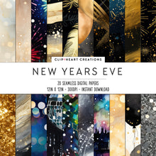 Load image into Gallery viewer, New Years Eve Seamless Digital Papers