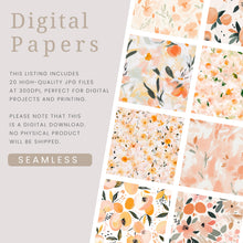 Load image into Gallery viewer, Peach Dream Digital Paper Pack