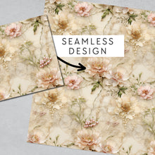Load image into Gallery viewer, Pink Floral Ephemera Seamless Digital Papers
