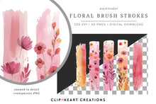 Load image into Gallery viewer, Pink Floral Brush Strokes