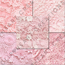 Load image into Gallery viewer, Pink Lace Seamless Digital Papers