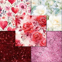 Load image into Gallery viewer, Romantic Valentine's Day Digital Papers
