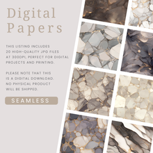 Load image into Gallery viewer, Smoky Onyx Digital Papers