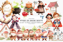 Load image into Gallery viewer, Story of Snow White Clipart