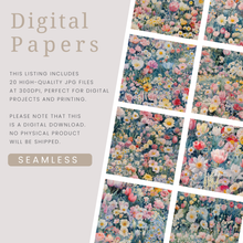 Load image into Gallery viewer, Spring Garden Floral Digital Paper Pack