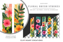 Load image into Gallery viewer, Tropical Floral Brush Strokes