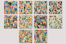 Load image into Gallery viewer, Vibrant Blooms Digital Paper Pack