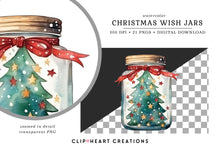 Load image into Gallery viewer, Christmas Wish Jars Clipart Collection